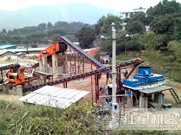 制砂生產(chǎn)線(xiàn)現(xiàn)場(chǎng)