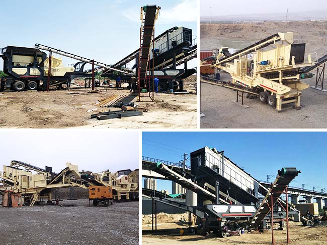 各種高科技建筑垃圾移動破碎機現(xiàn)場 各種高科技建筑垃圾移動破碎機現(xiàn)場