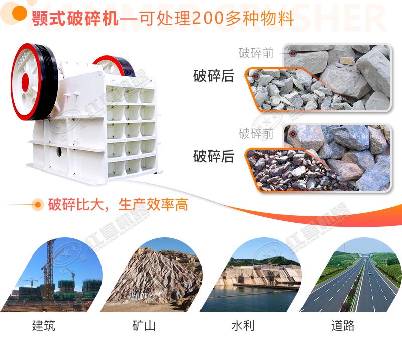 顎式破碎機(jī)應(yīng)用領(lǐng)域眾多 顎式破碎機(jī)應(yīng)用領(lǐng)域眾多