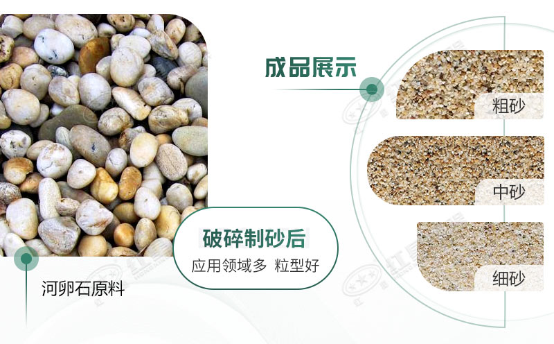 河卵石制沙劃算嗎？河卵石制沙機(jī)出來的沙商混站能用嗎？