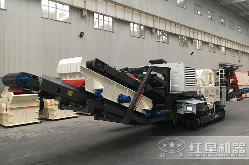 移動式煤矸石制砂設(shè)備，移動式破碎站
